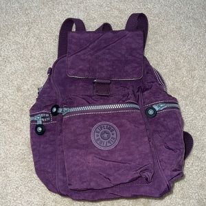 Kipling purple mini backpack